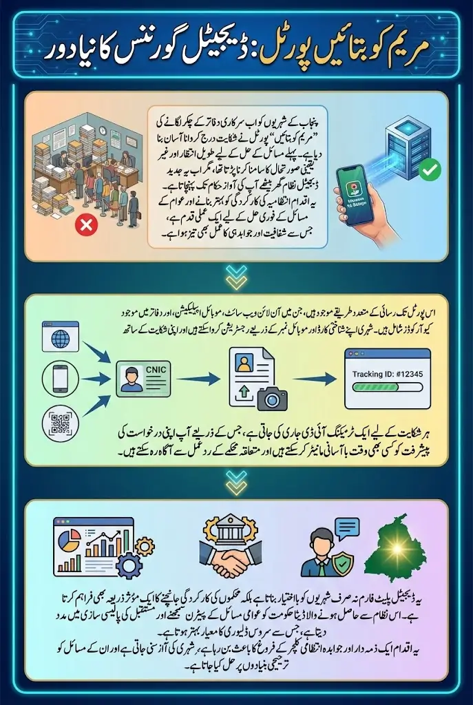 Maryam Ko Batayn Portal And App For Register Complaint Sitting At Home