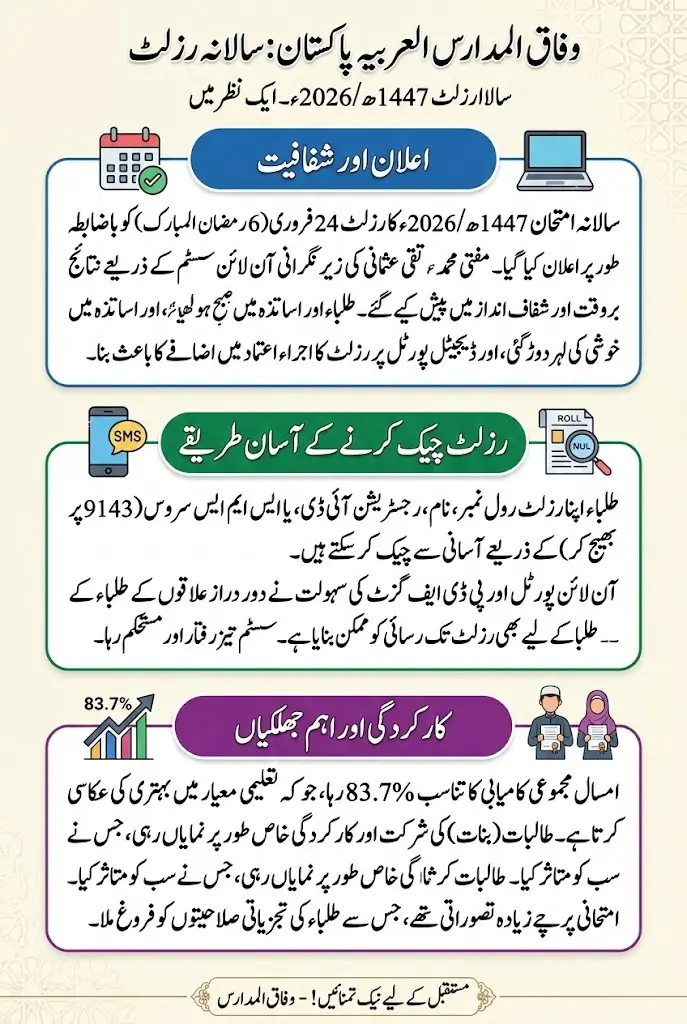 Wifaq Ul Madaris Result 1447 Hijri Check Now Using Roll Number Full Details Here