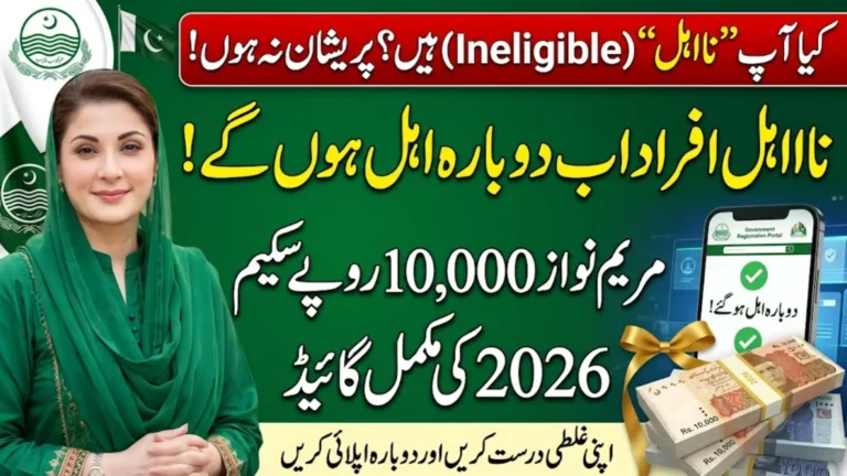 1000 Maryam Nawaz Registration Online 2026 For Ineligible People Full Guide