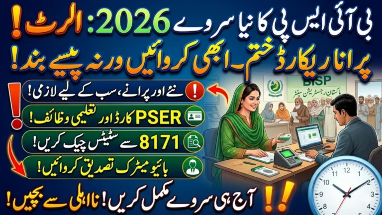 BISP New Survey 2026 Alert How To Complete Required Documents Full Guide