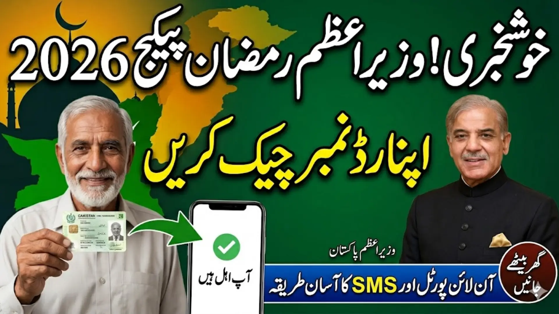 Prime Minister Ramzan Package CNIC Check Online Using Portal And SMS Full Details 2026