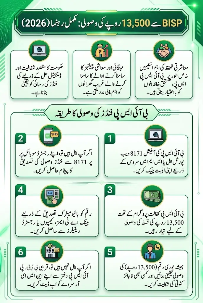 BISP Check Balance Online By CNIC 2026 And Withdrawal 13500 Full Guide Step By Step