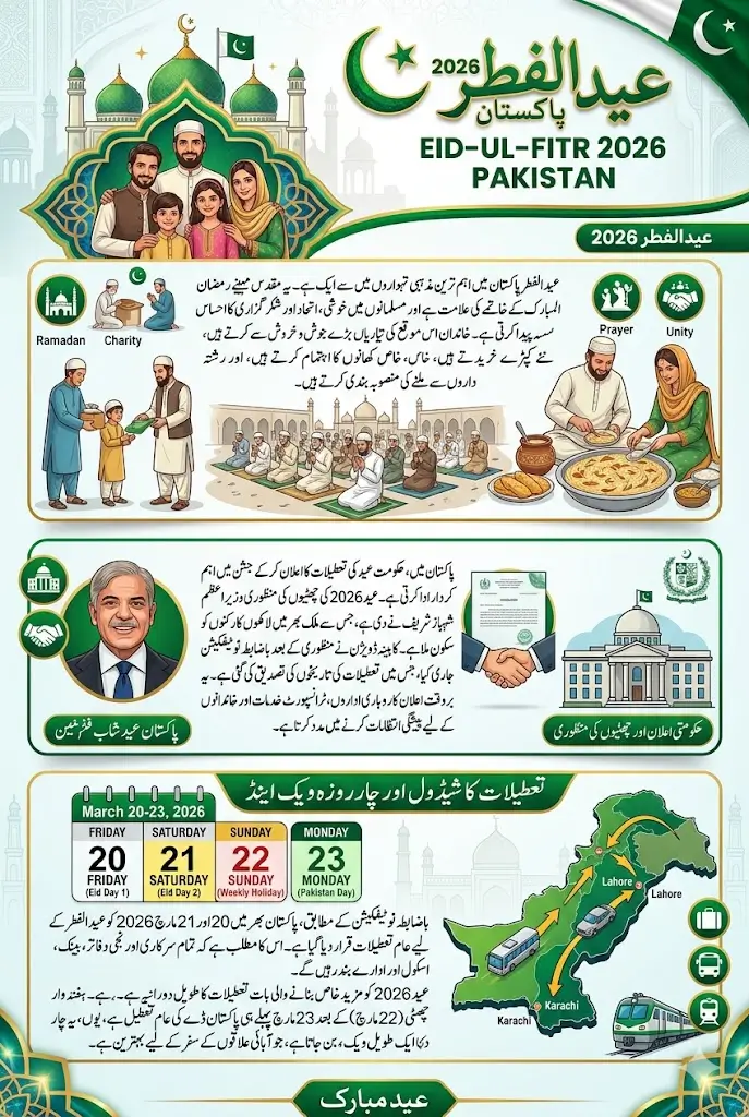 Eid Ul-Fitr 2026 Pakistan Date And Holidays Schedule Full Details Step By Step