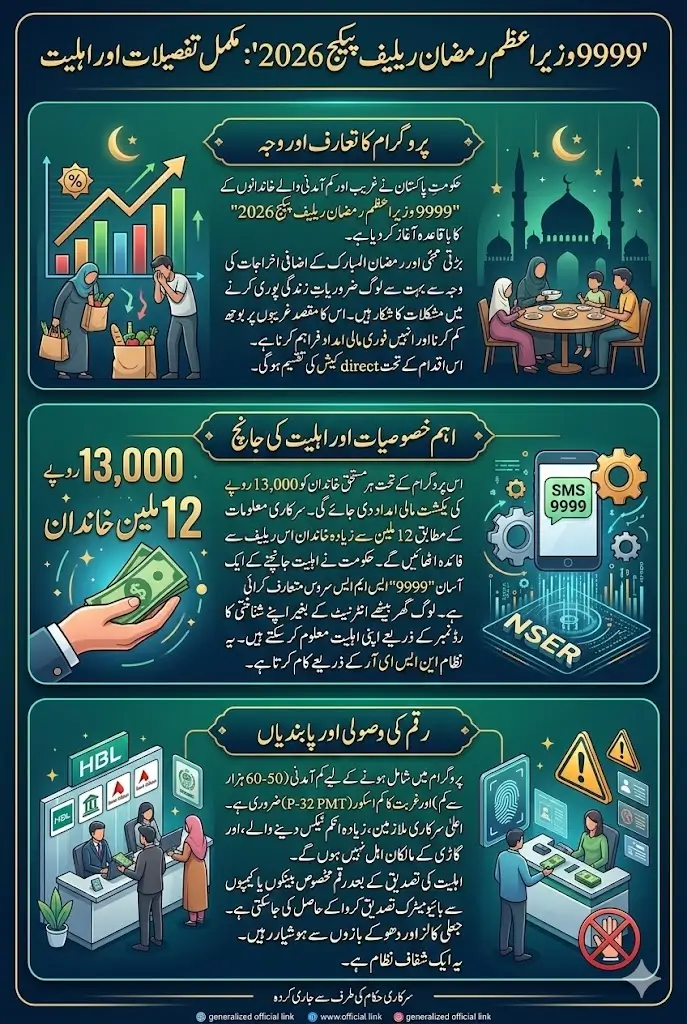 9999 PM Ramzan Relief 2026 Check Status by SMS Full Details Step By Step