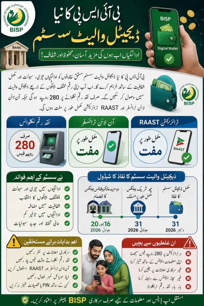 BISP Digital Wallets SBP App: New Banking System and Rs. 280 Deduction Explained