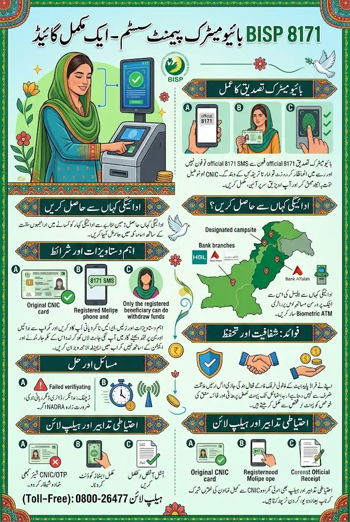 BISP 8171 Biometric Payment System Check Key Details