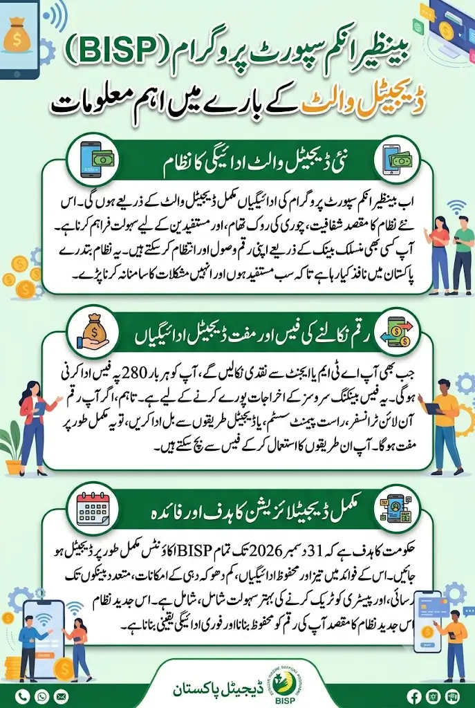 BISP Beneficiaries Will Face Charges for Digital Wallet Cash Withdrawals