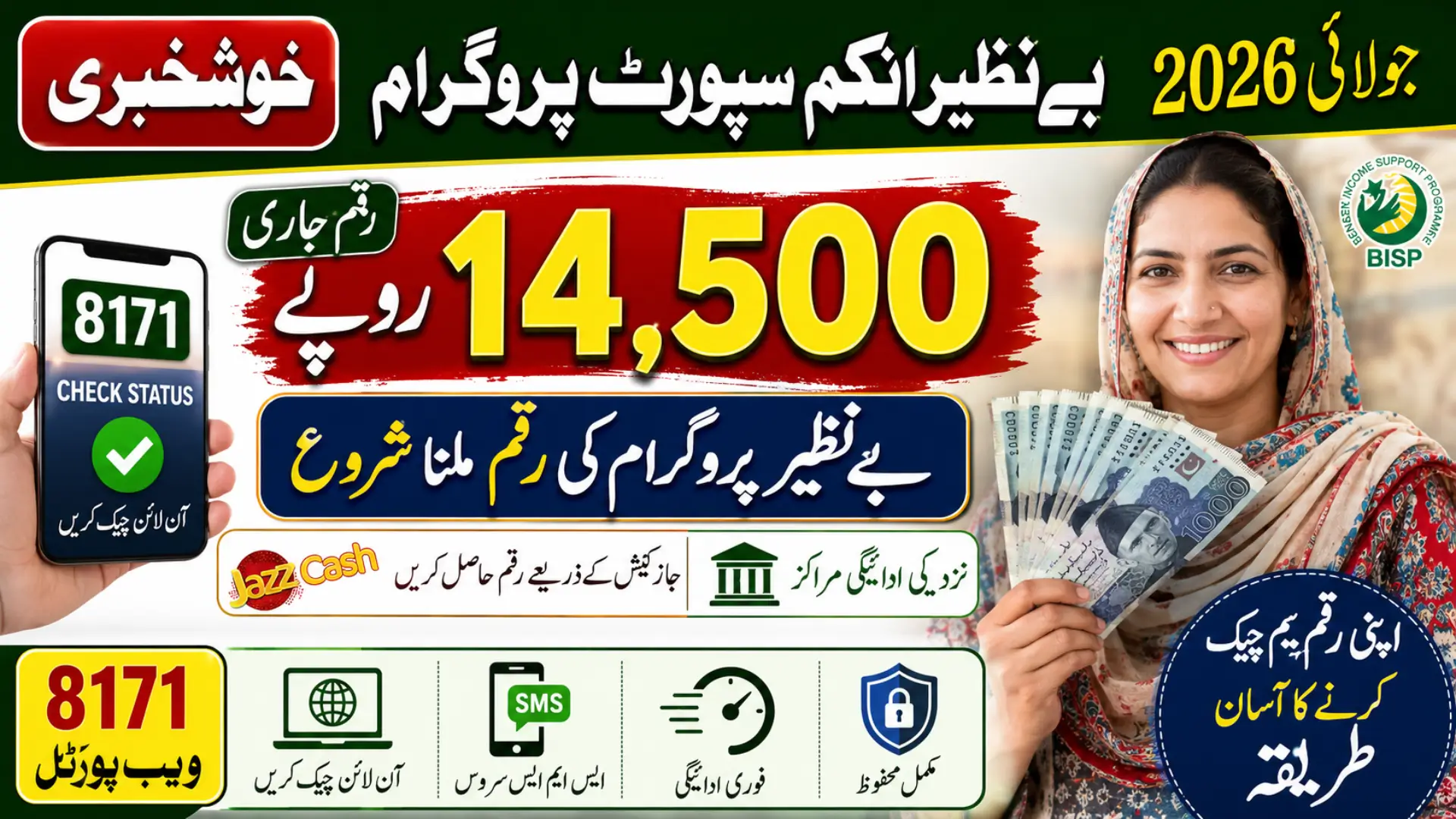 Benazir Income Support Program Payment Starts Again 14500/-