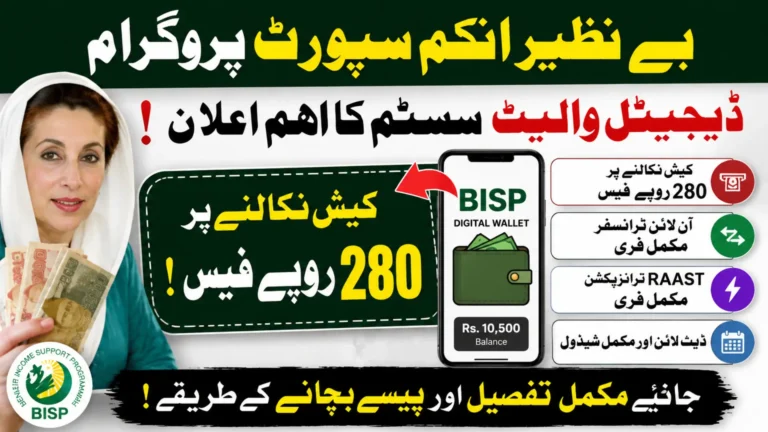 BISP will Introduce Digital Wallets with Cash Withdrawal Fees – Complete Guide 2026