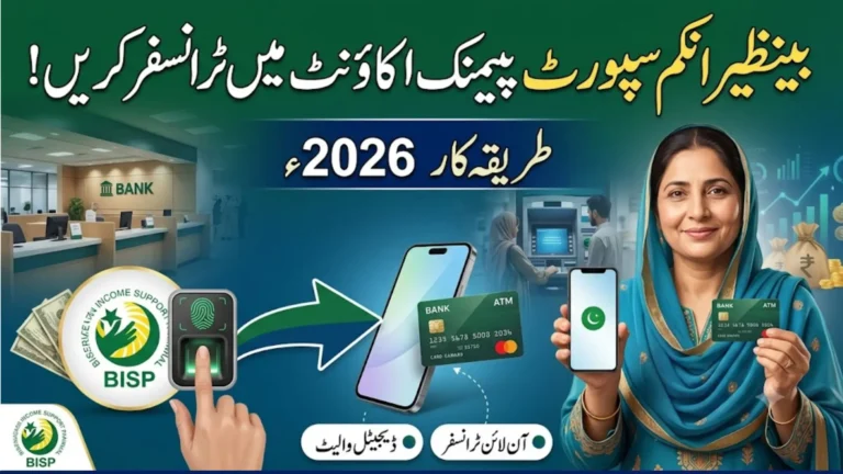How to Transfer BISP Payment to Bank Account