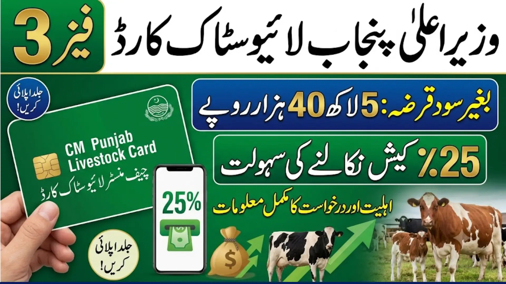 Punjab Chief Minister Livestock Card Phase 3 launched