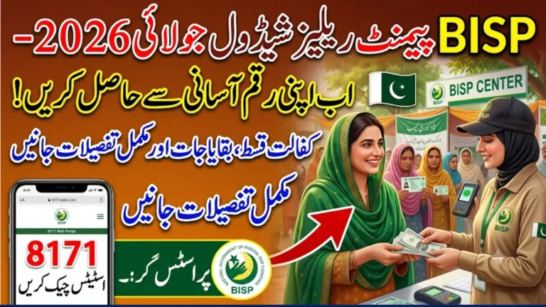 BISP Payment Release Schedule July 2026 – Complete Payment Dates, Eligibility, and 8171 Status Check Guide
